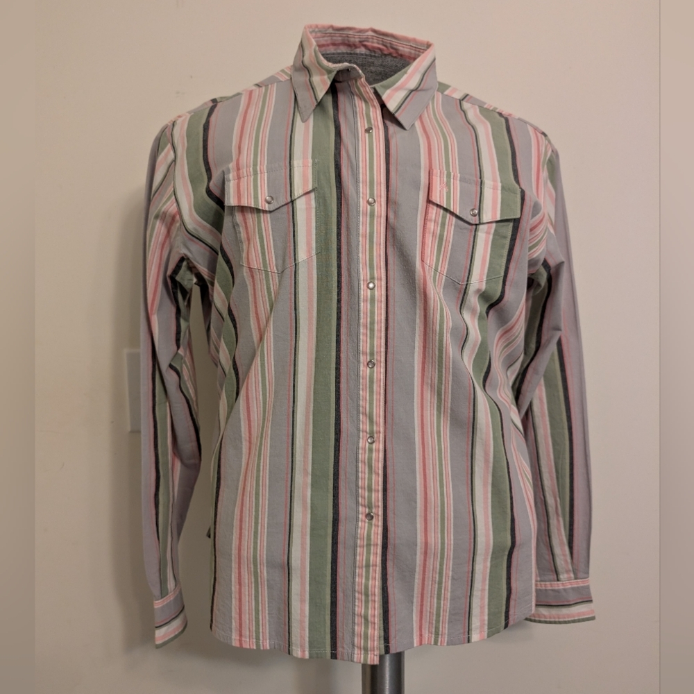 Ladies Wrangler Aura Western LS Striped